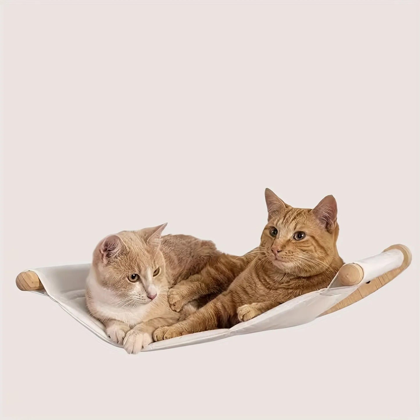 Cat Hammock Wall Mounted Cat Shelf With Two Steps Wood Cat Wall Shelves And Perches For Sleeping Playing Climbing And Lounging