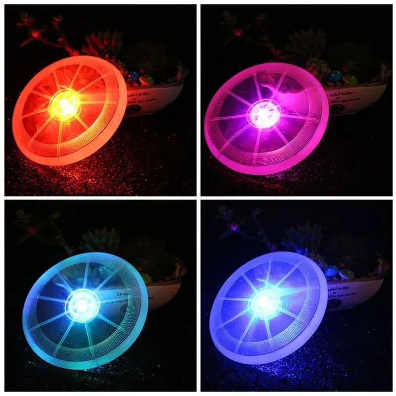 Pet Supplies LED Luminous Flying Disk Dog Toy Environmental Protection Material Dog Training Chew Toy