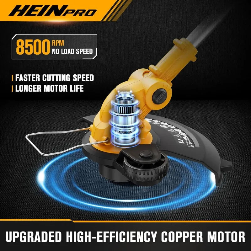 2 in 1 Cordless Leaf Blower and String Trimmer Combo Compatible with Dewalt 20V Battery 500 CFM 150 MPH Electric Leaf Blower 12 Inch Cordless Weed Wacker