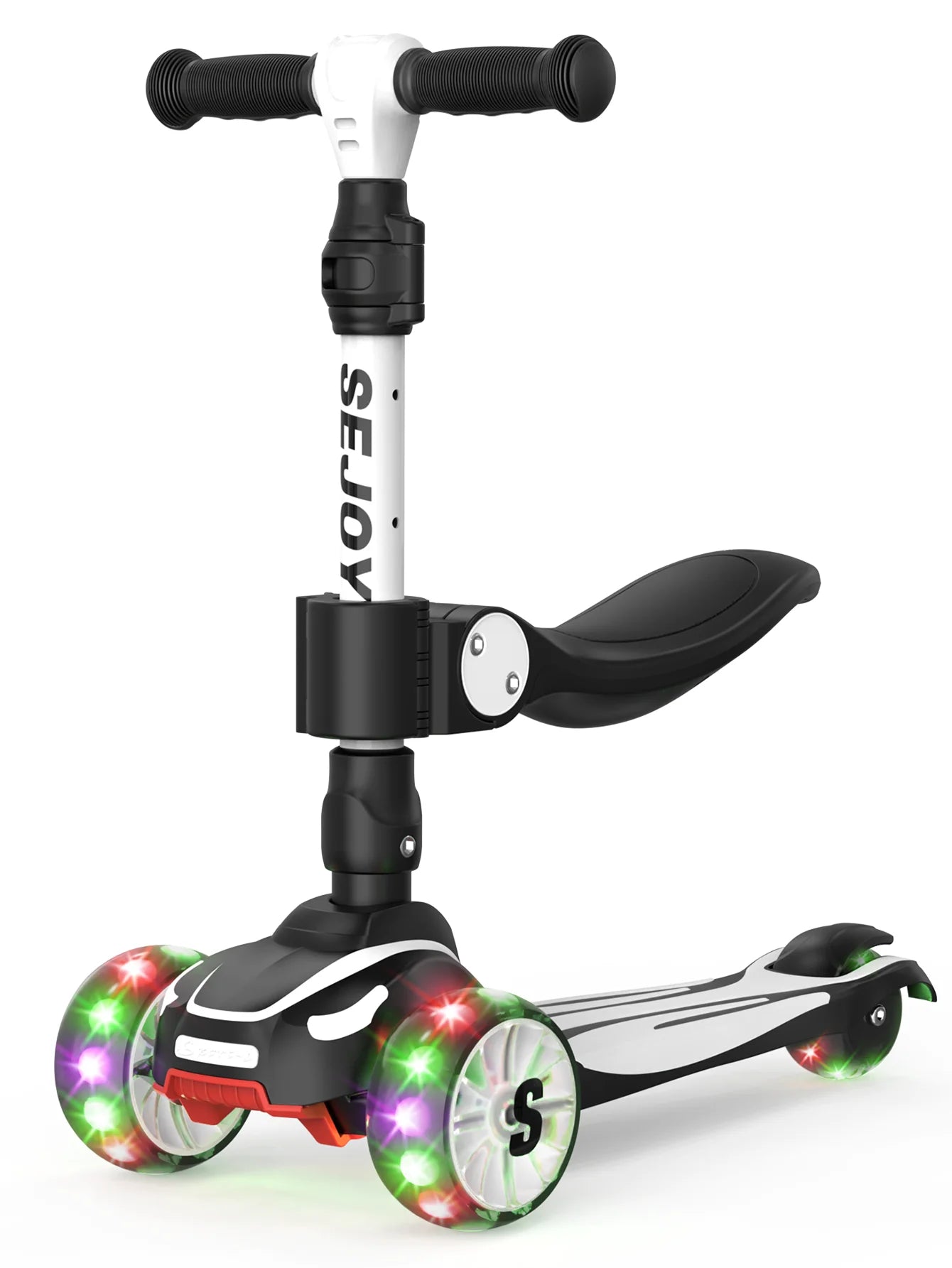 Sejoy Three Wheel Kick Scooter With LED Lights For Kids