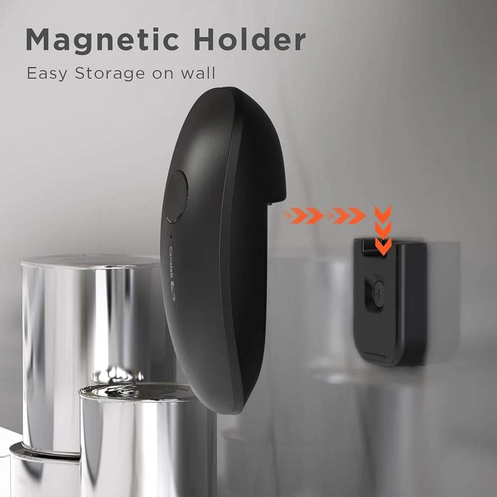 XMSJ Rechargeable Electric Can Opener Auto Stop Magnetic Lid