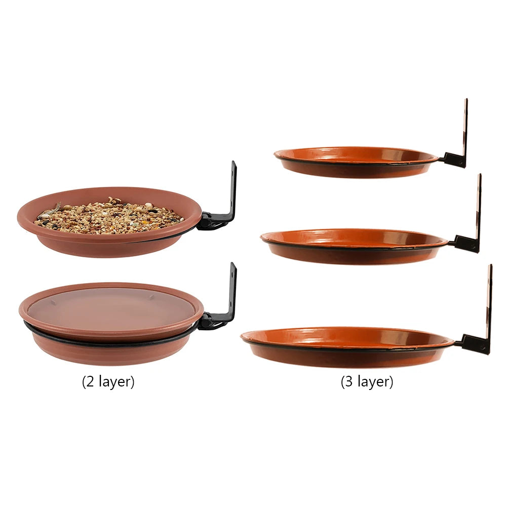 Shunmaii Bird Bath Spa Tray Weatherproof Bird Feeder