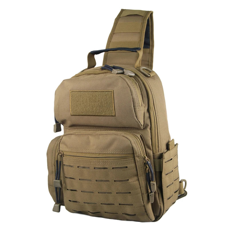 Outdoor Tactical Shoulder Bag Military Sling Bag Large Capacity Chest Pack for Hunting Camping Every Day Carry