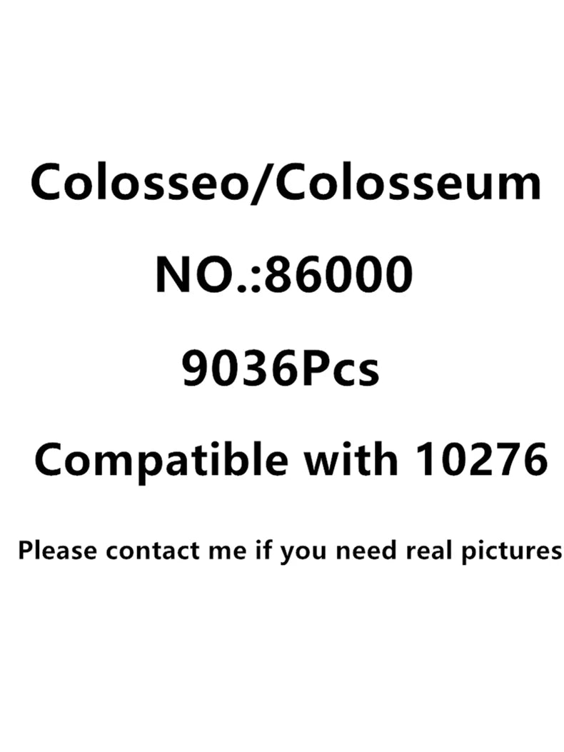 HHXY Colosseum 9036 Pcs Rome Architecture Model Building