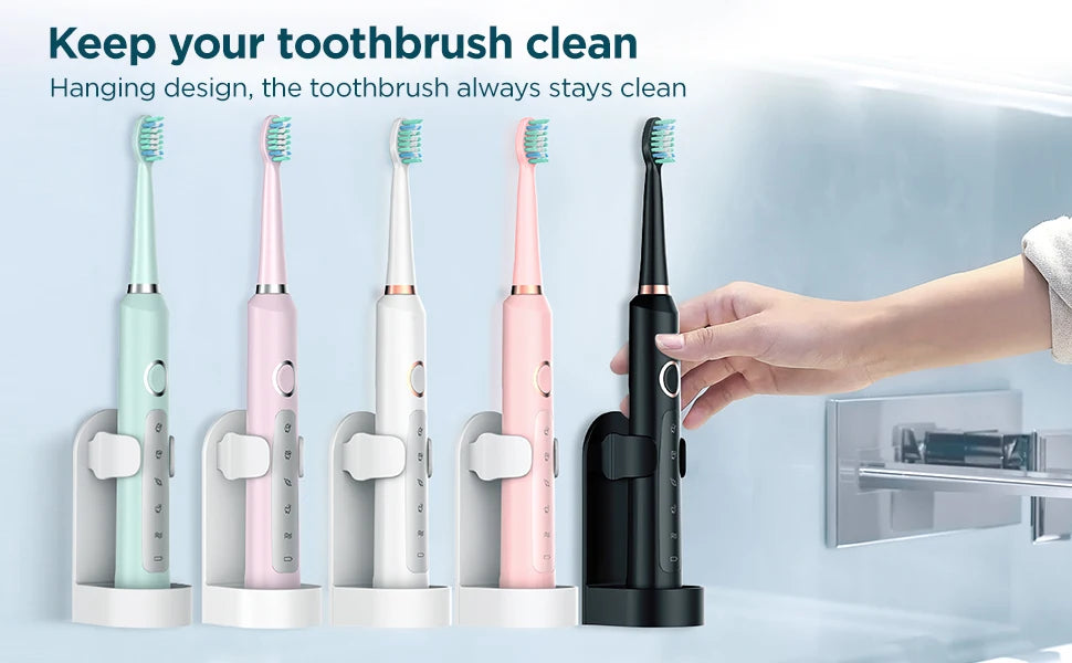 Bristle Sonic Electric Toothbrush For Adults With 5 Modes