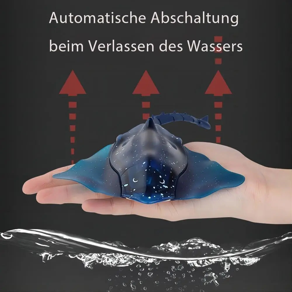 Pool Kids Toys Remote Control Diving Stingray High Simulation Robot Manta Ray Lights Rechargeable Battery