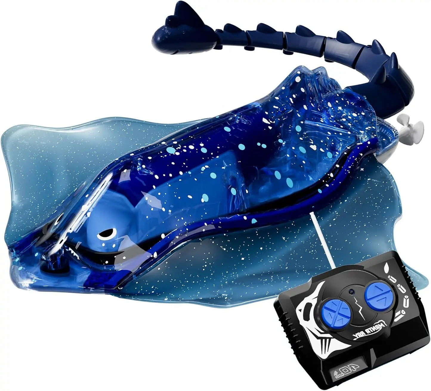 Pool Kids Toys Remote Control Diving Stingray High Simulation Robot Manta Ray Lights Rechargeable Battery