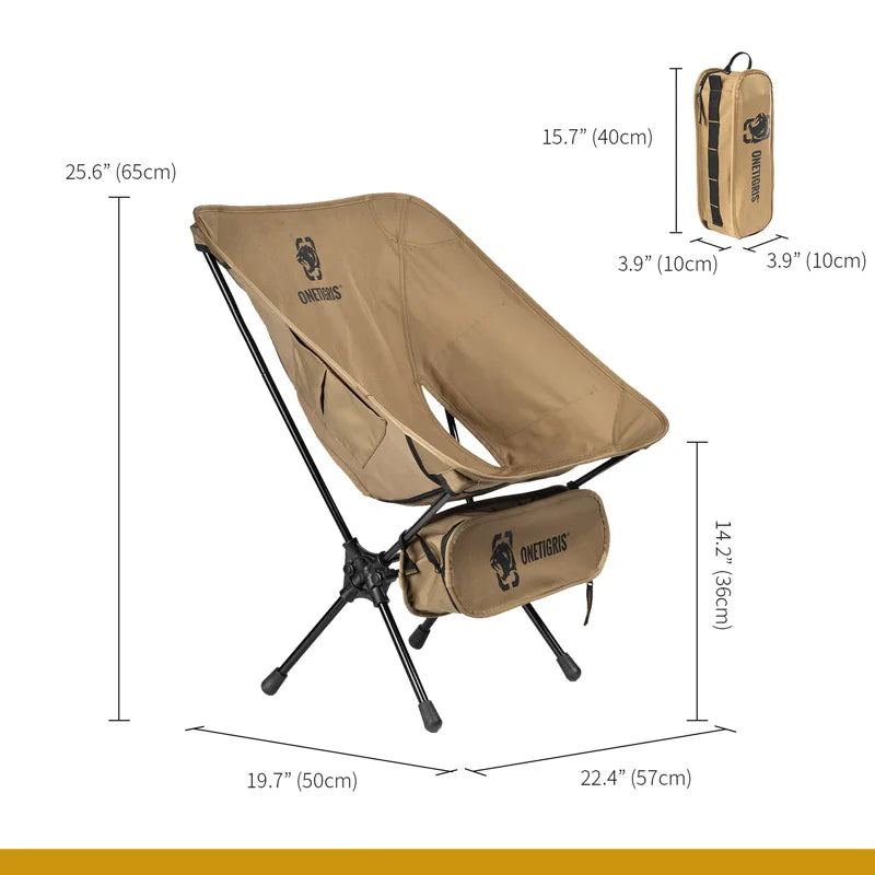 OneTigris Portable Camping Chairs Foldable Outdoor Use
