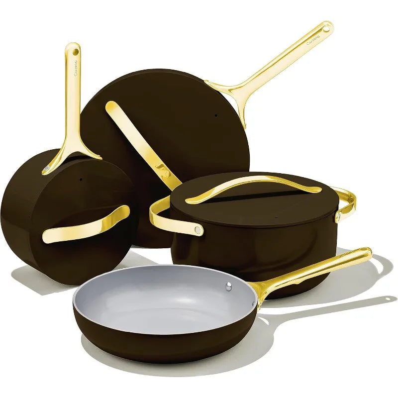 Caraway Nonstick Ceramic Cookware Set Pots Pans Lids