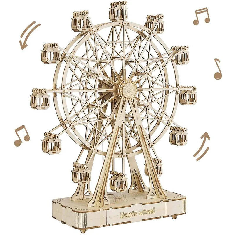Robotime Rolife 3D Puzzle Ferris Wheel Music Box Kit