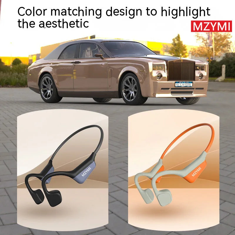 INMAS Bone Conduction Headphones Neckband Bluetooth 5.3