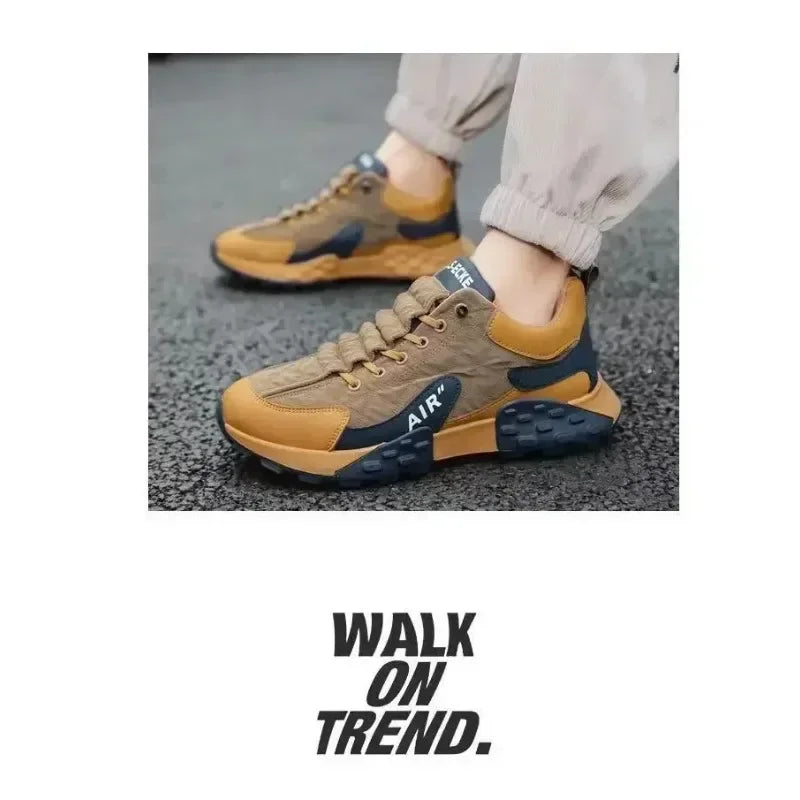 Men's Casual Platform Sneakers Breathable Walking Shoes