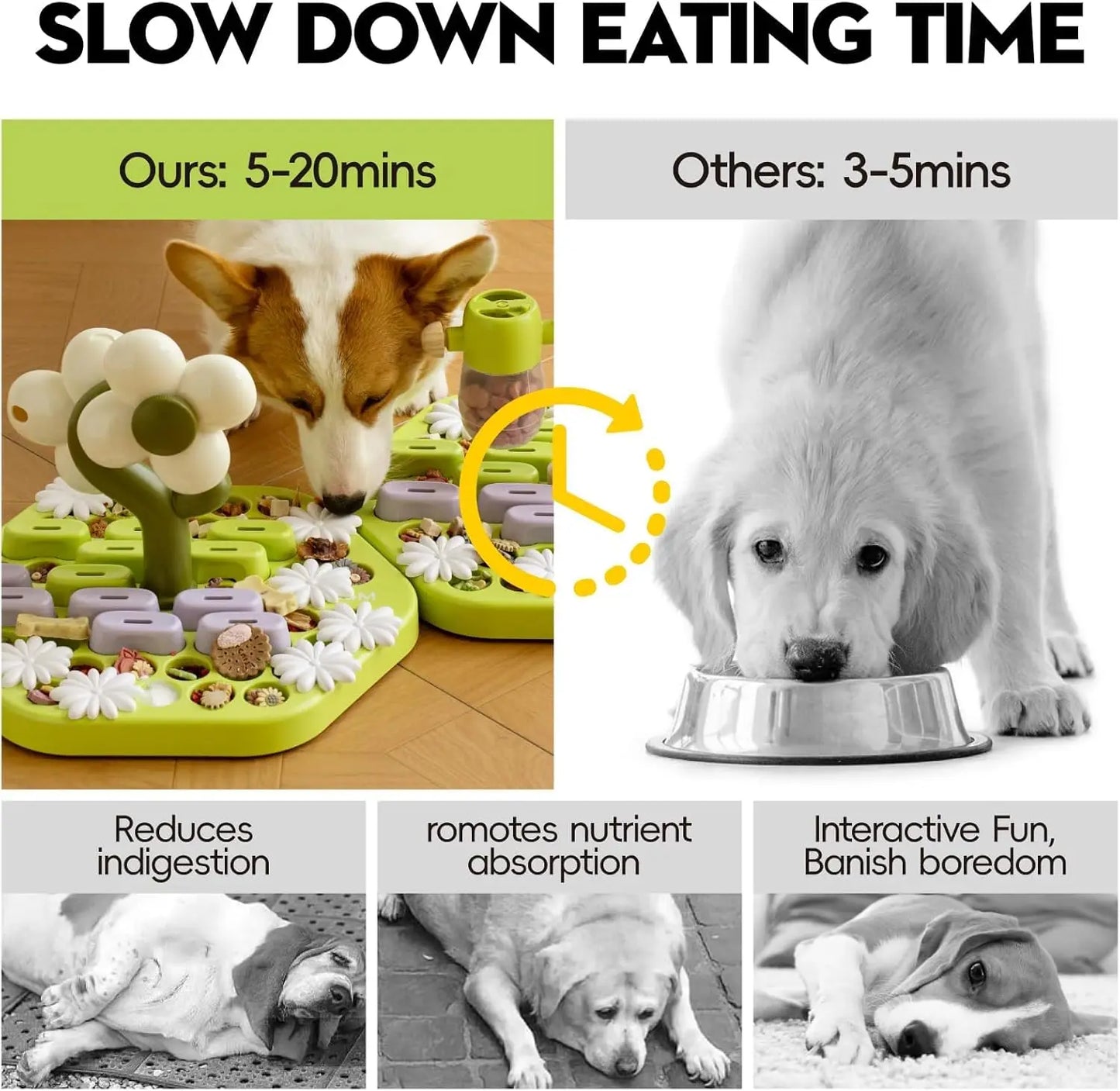 MewooFun Level 4 Dog Puzzle Toy Interactive Feeding Enrichment Toy for Smart Dogs All Breeds