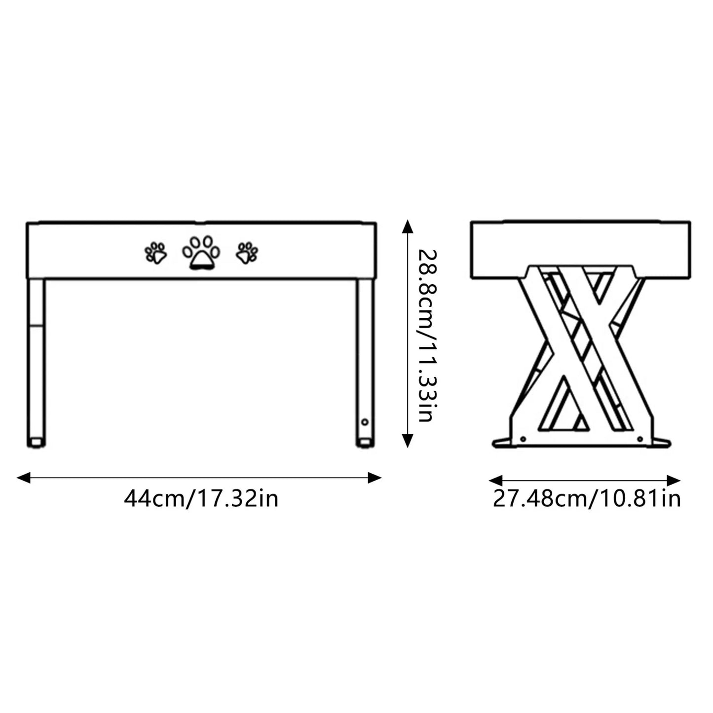 XuanUS Stainless Steel Elevated Dog Bowl Promotes Digestion