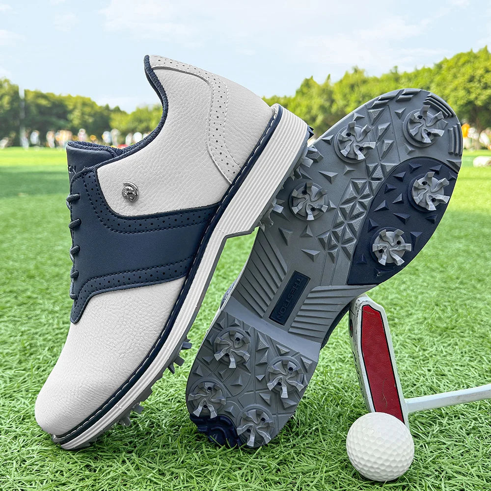 Lenox Men Golf Shoes Spikes Sneakers For Golfers Premium