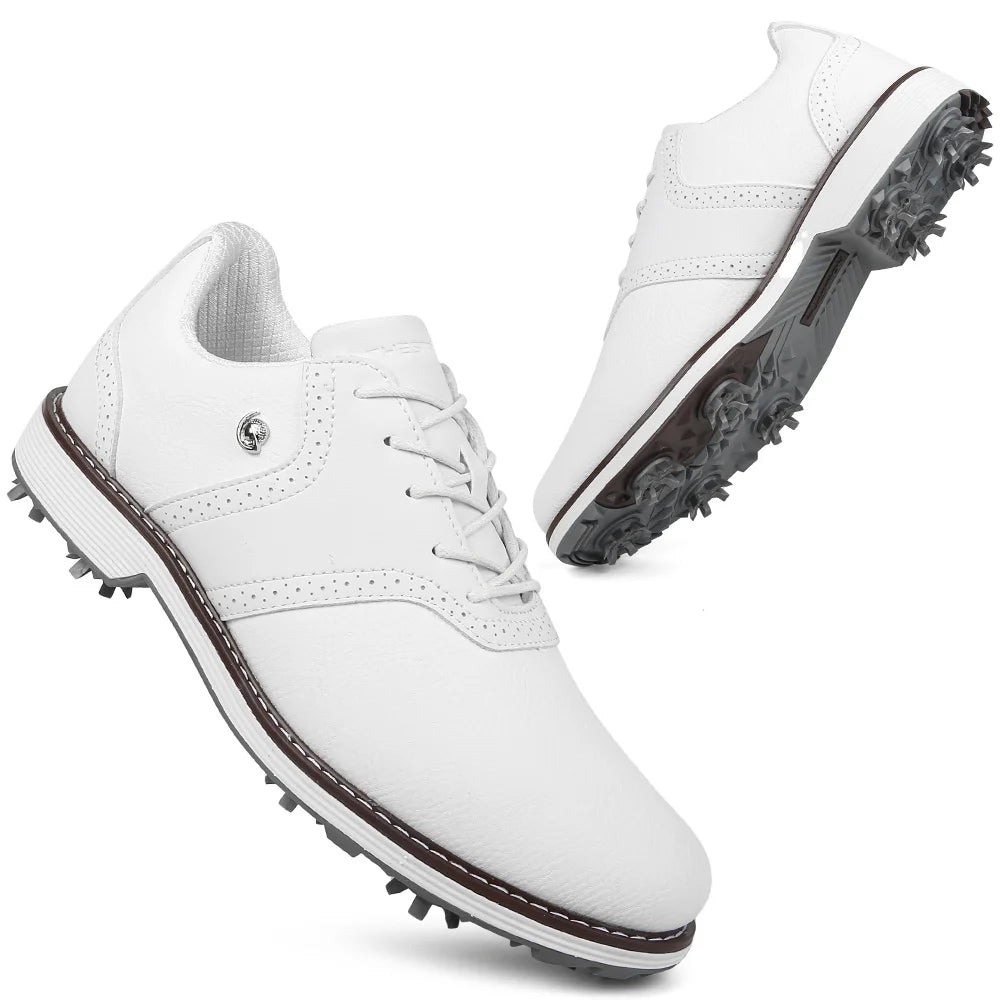 Lenox Men Golf Shoes Spikes Sneakers For Golfers Premium