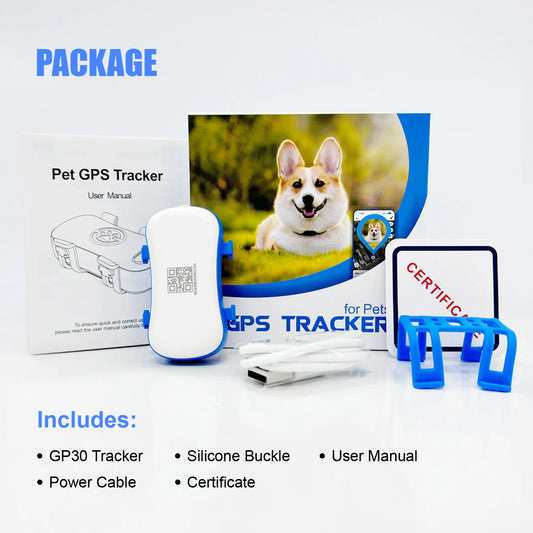 4G Dog Cat GPS Tracker for Pets Waterproof Smart Locator with App Live Tracking and Light Sound Search with Subscription