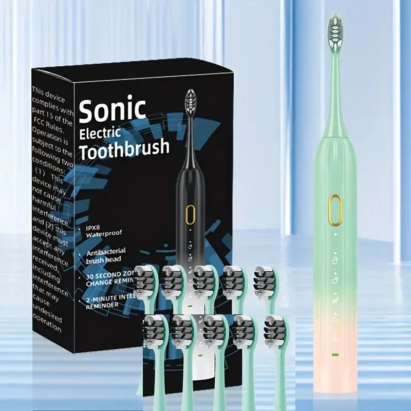 Bristle Electric Toothbrush Rotary Deep Clean with Timer