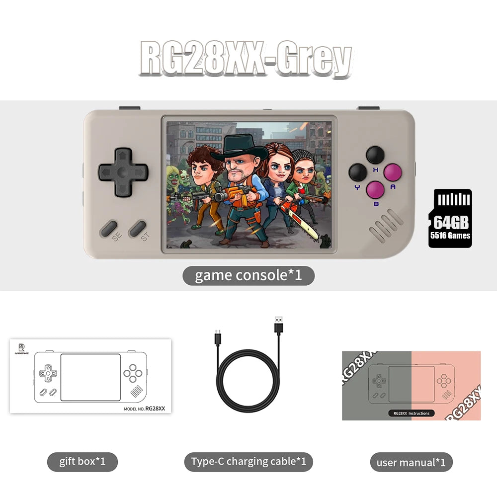 Anbernic RG28XX Handheld Game Console Linux Quad Core