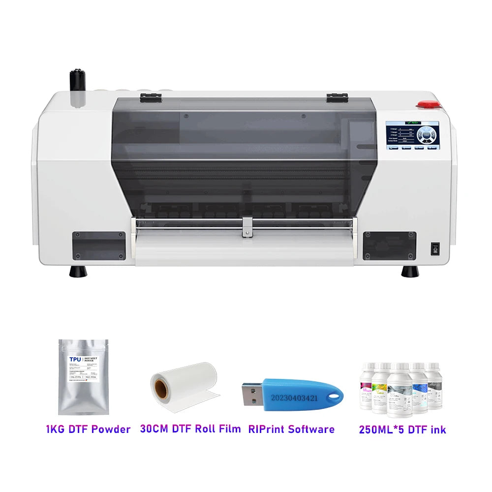 OYfame 33CM A3 DTF Printer for Epson XP600 Direct to Film T-Shirt Printing Machine with DTF Shaking Machine