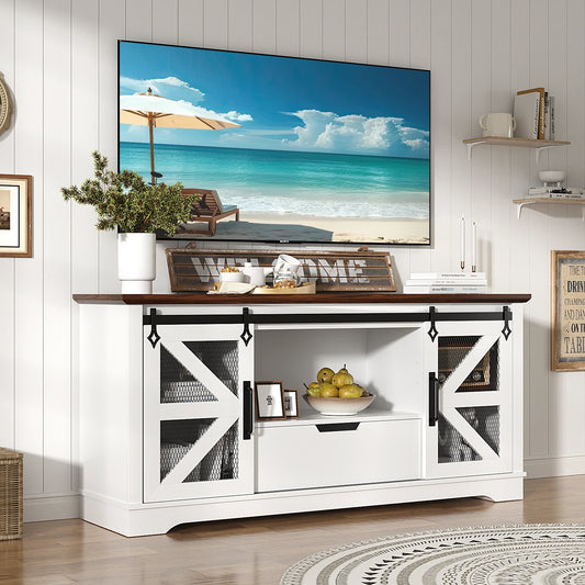 VOWNER Modern TV Stand Media Console With Drawer Cabinets