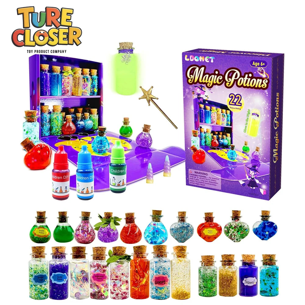 Fairy Potion Kit 22 Bottles Craft Set For Kids DIY Fun