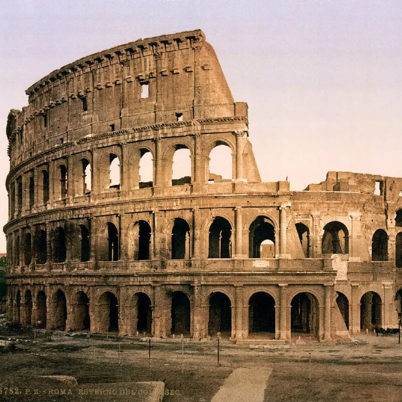 HHXY Colosseum 9036 Pcs Rome Architecture Model Building