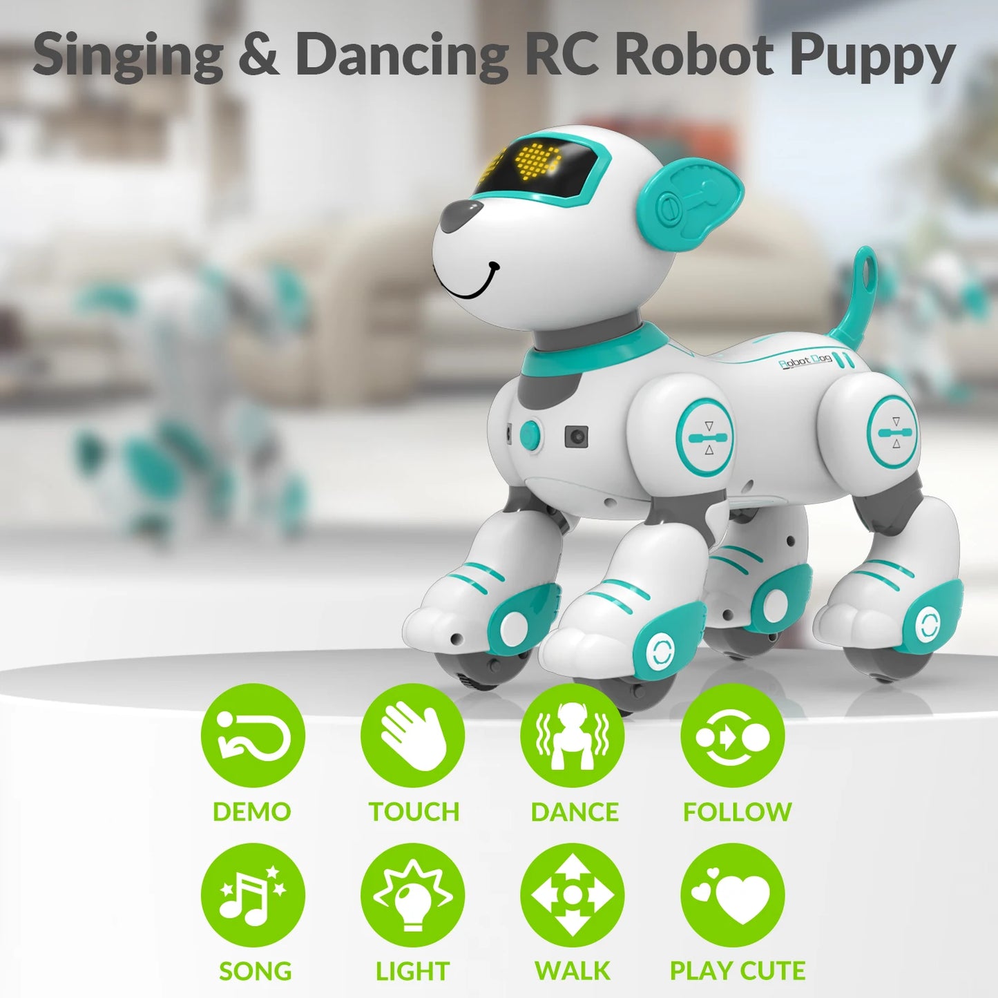 Hign Concerned Interactive Programmable Robot Dog Toy Kids