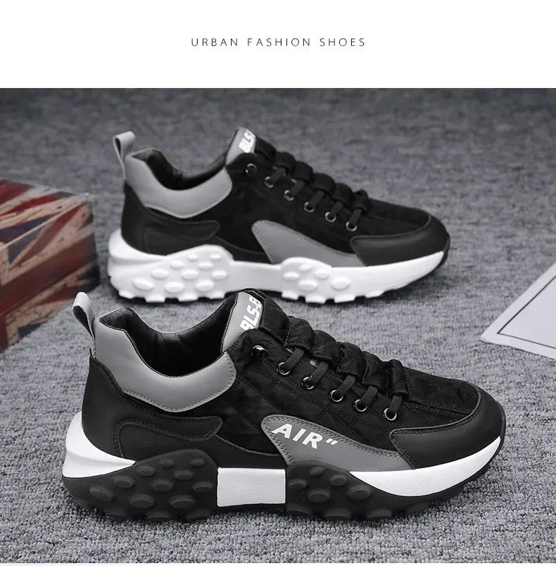 Men's Casual Platform Sneakers Breathable Walking Shoes