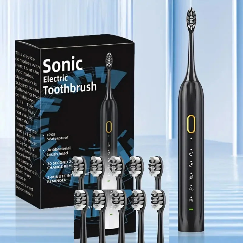 Bristle Electric Toothbrush Rotary Deep Clean with Timer