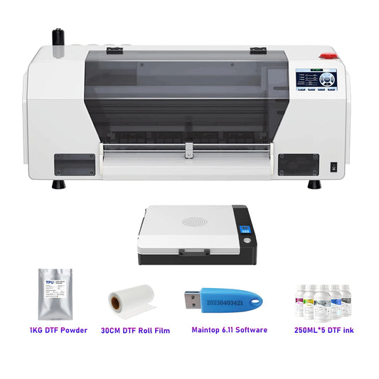 OYfame 33CM A3 DTF Printer for Epson XP600 Direct to Film T-Shirt Printing Machine with DTF Shaking Machine