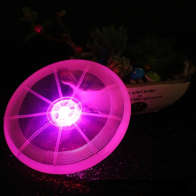 Pet Supplies LED Luminous Flying Disk Dog Toy Environmental Protection Material Dog Training Chew Toy