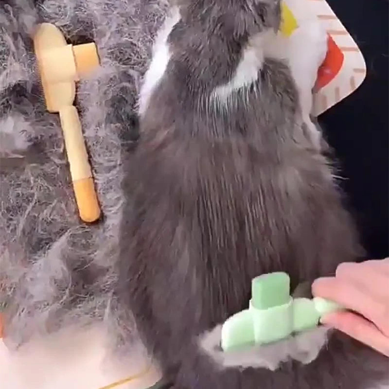 Hign Concerned Dog Comb Pet Hair Remover One Button Grooming