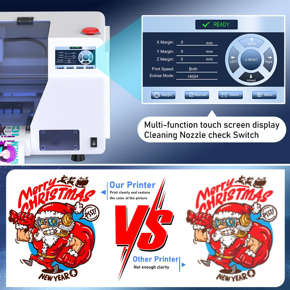 OYfame 33CM A3 DTF Printer for Epson XP600 Direct to Film T-Shirt Printing Machine with DTF Shaking Machine