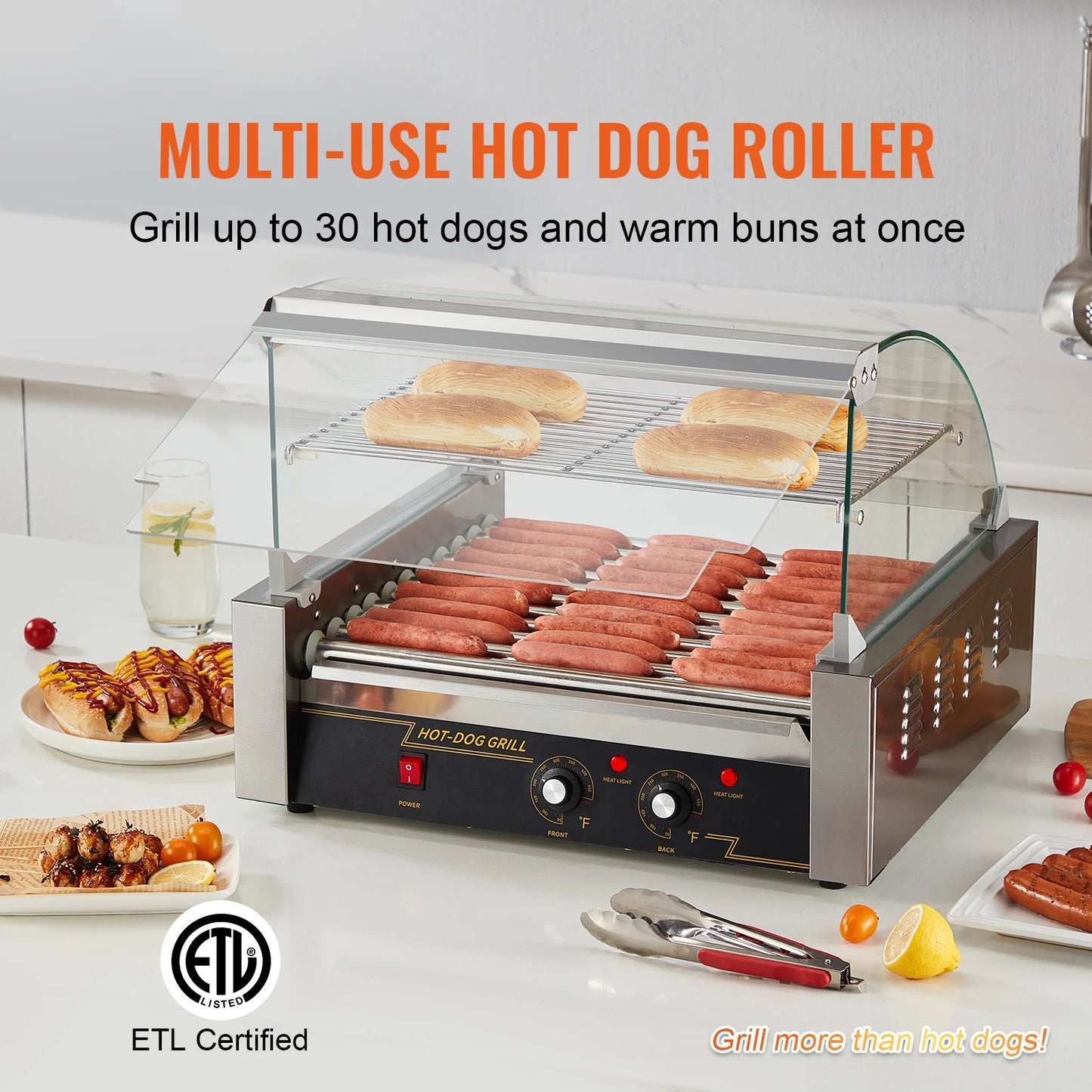SucceBuy Hot Dog Roller Sausage Maker Barbecue Grill
