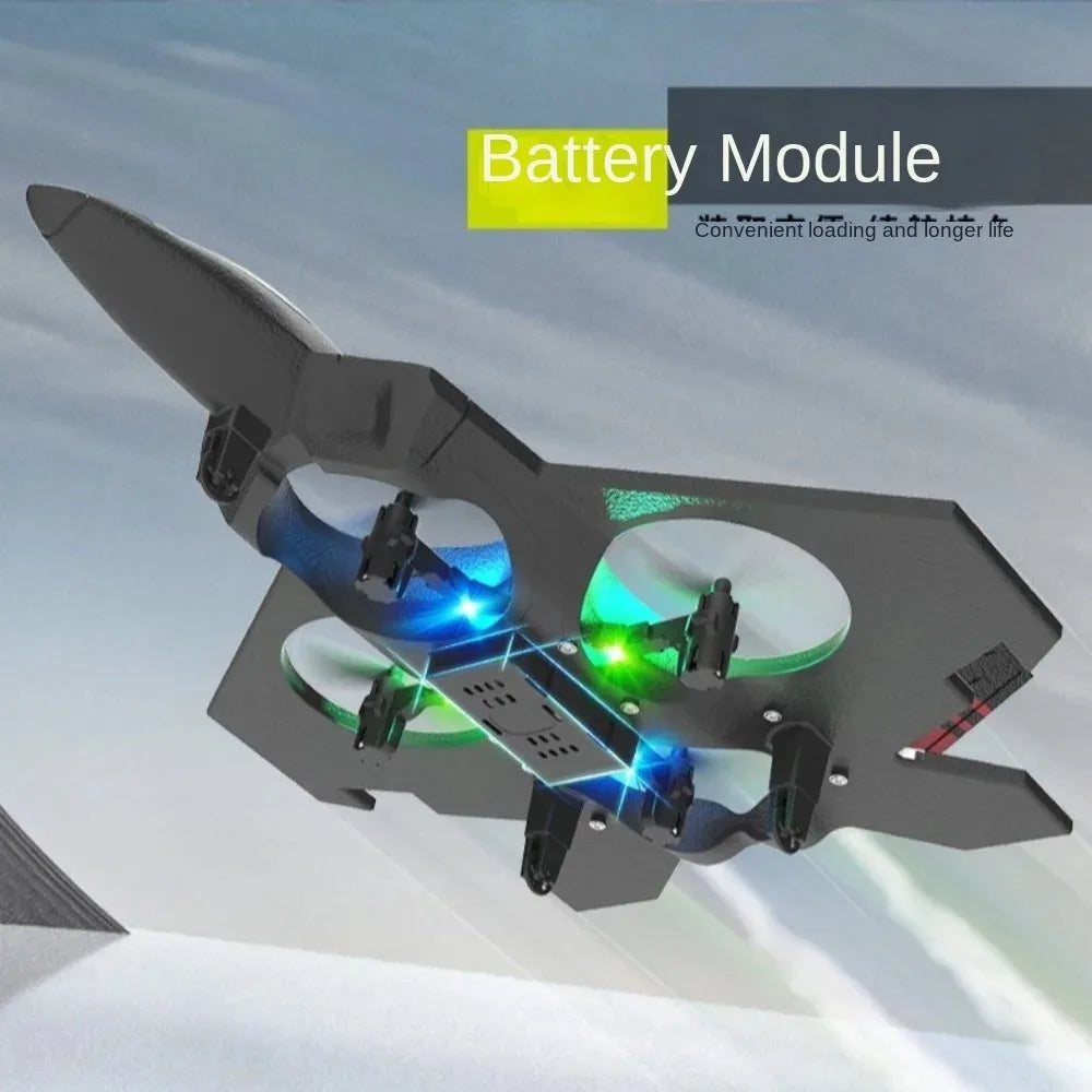 Four Axis Drone RC Airplane with Light for Kids and Beginners RC Quadcopter Helicopter with Auto Hovering Great Gift Toy for Boys