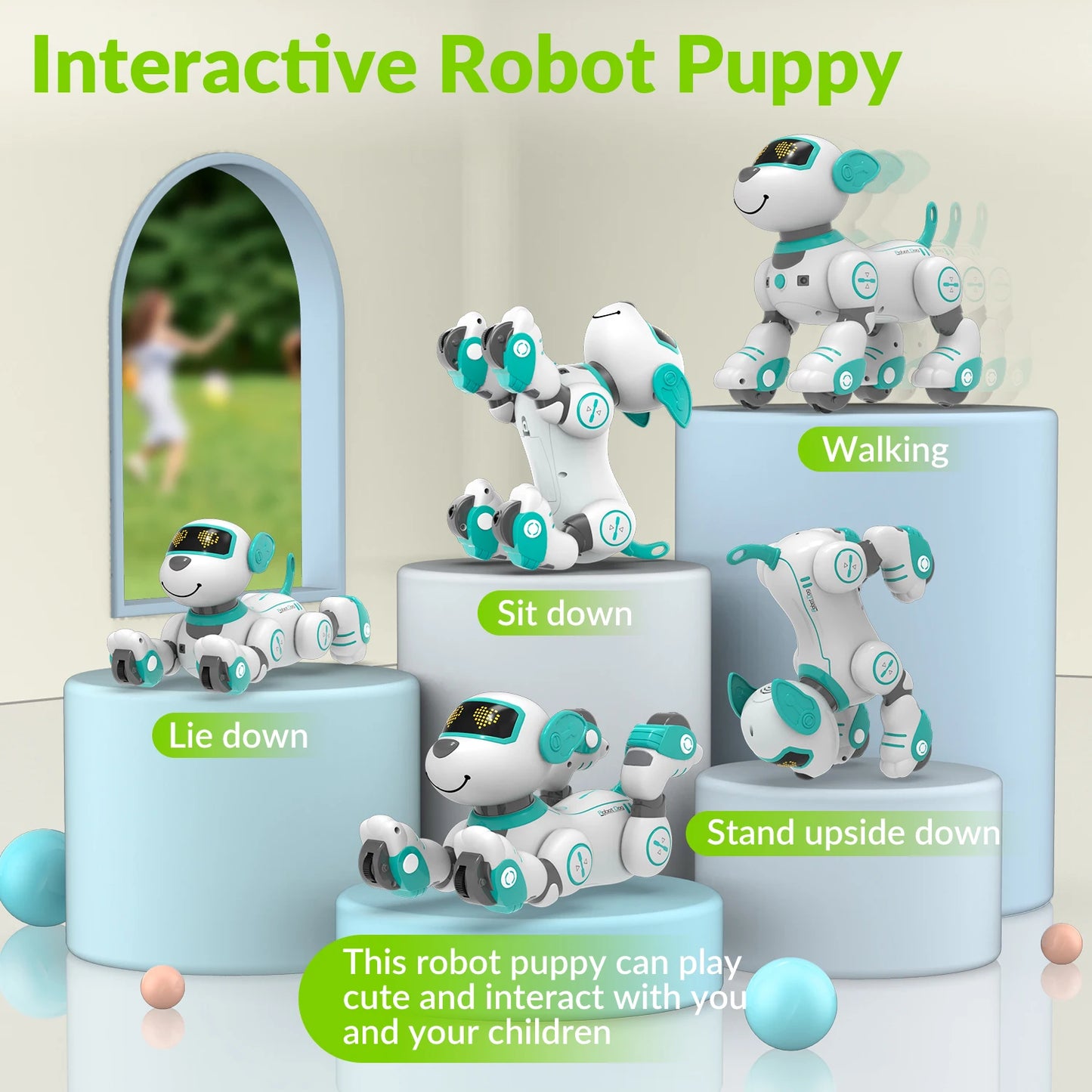 Hign Concerned Interactive Programmable Robot Dog Toy Kids