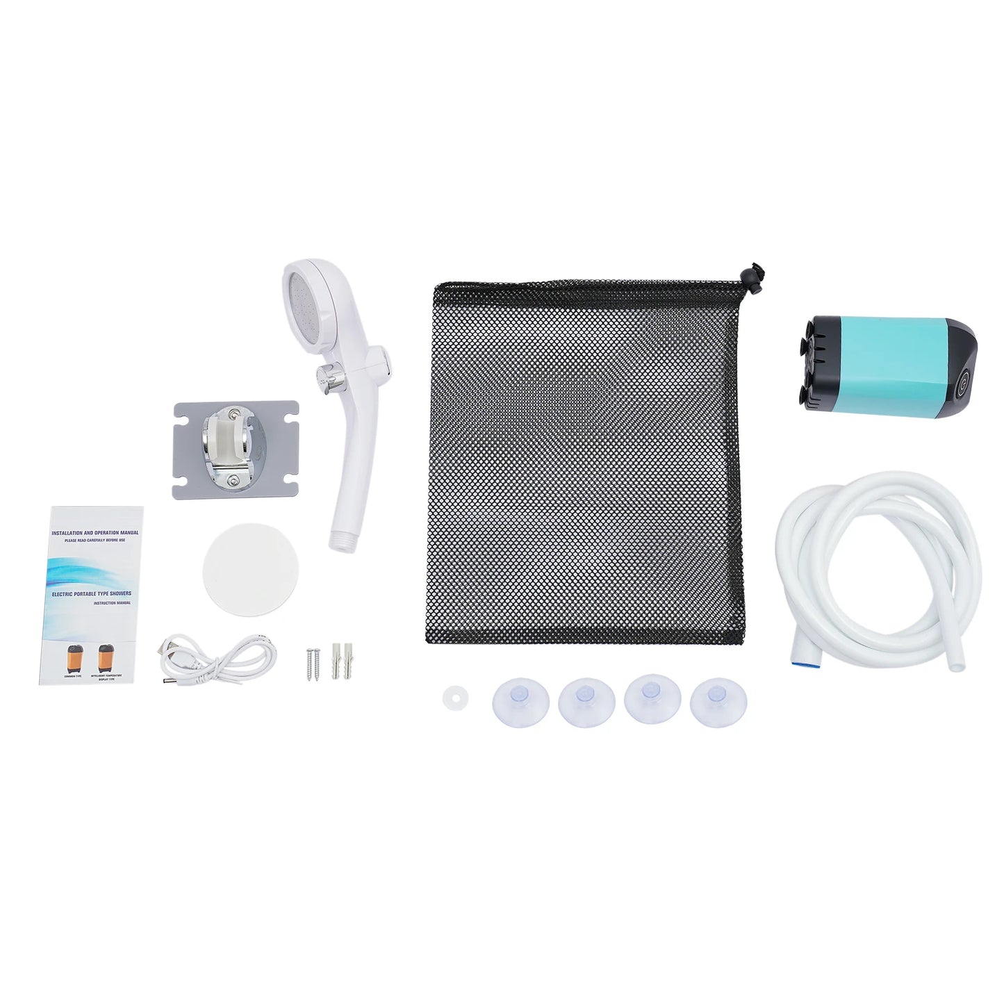 Portable Electric Camping Shower Kit for Beach and RV Travel