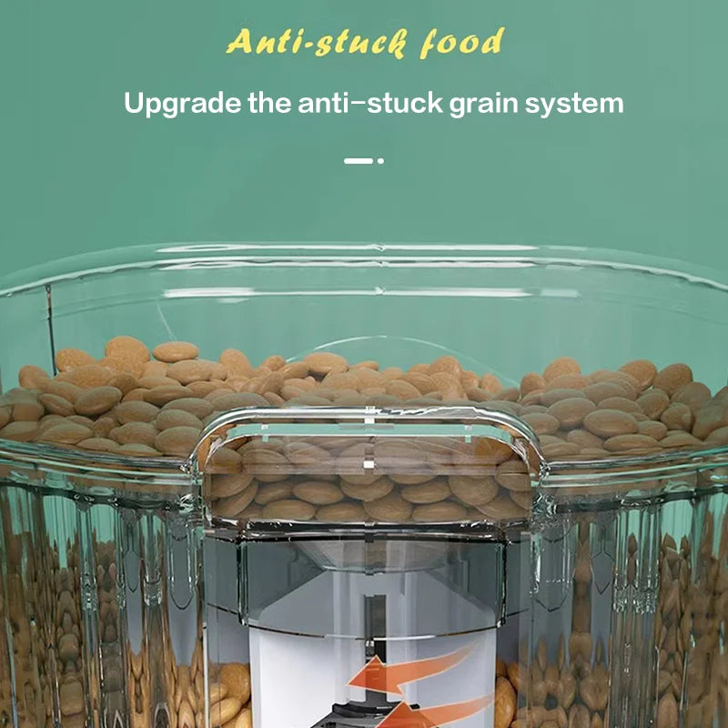 PAPIFEED Smart Automatic Pet Feeder with WiFi Remote for Cats and Dogs LCD Display Food Dispenser