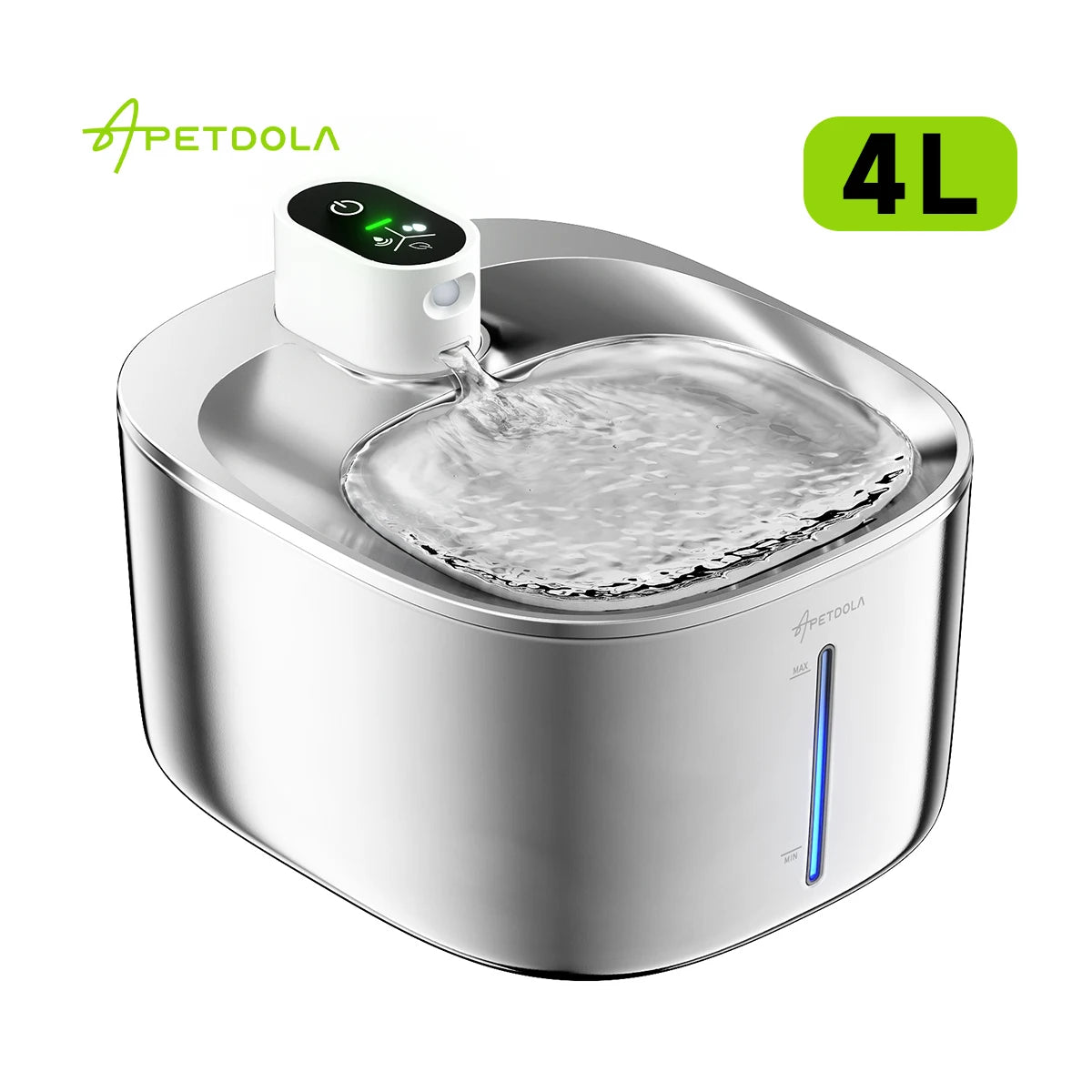 APETDOLA Wireless Cat Water Fountain Auto Sensor Drinker