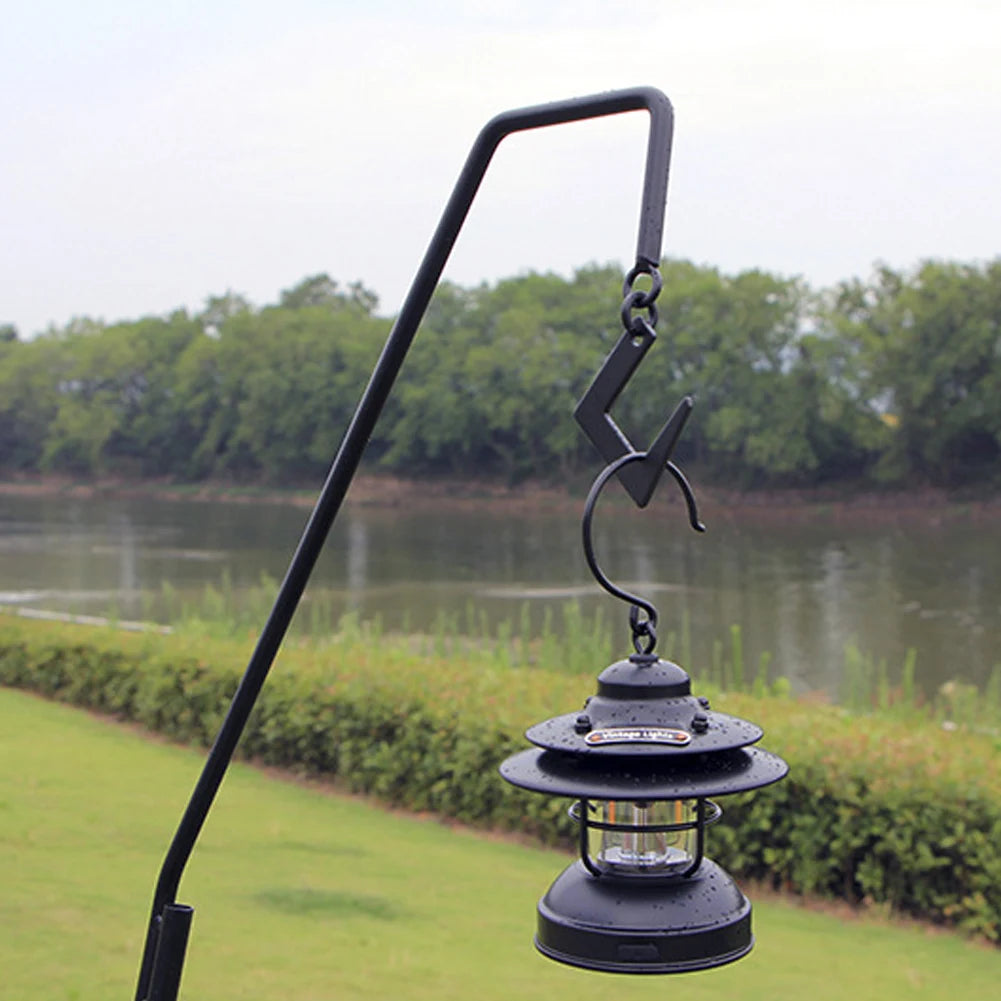 Folding Lamp Holder with Storage Bag Portable Outdoor Light Stand Detachable Camping Equipment