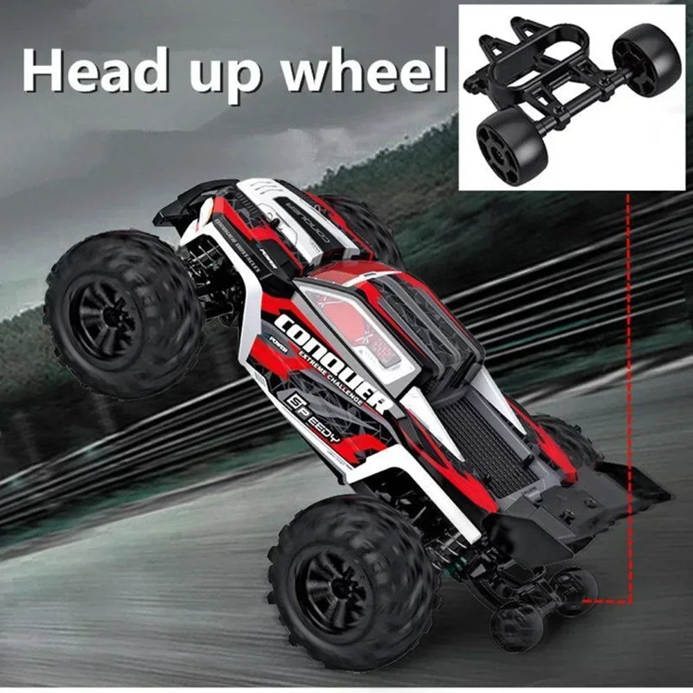 WLtoys 1:16 Scale Large RC Car 50km/h High Speed 4WD Remote Control Off Road Monster Truck Toy for Boys