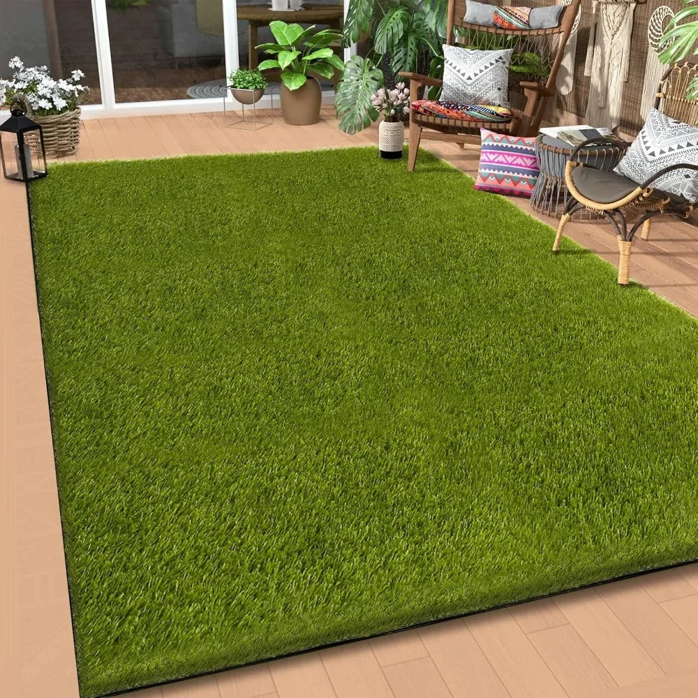 5x8 Ft Realistic Artificial Turf Grass Rug Indoor Outdoor Garden Lawn Landscape Patios Decoration