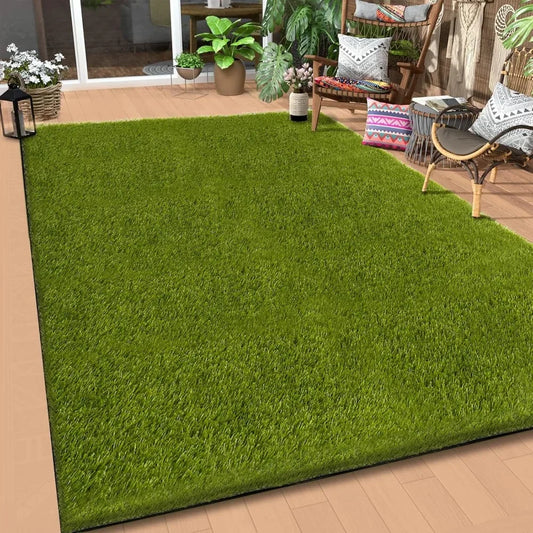 5x8 Ft Realistic Artificial Turf Grass Rug Indoor Outdoor Garden Lawn Landscape Patios Decoration