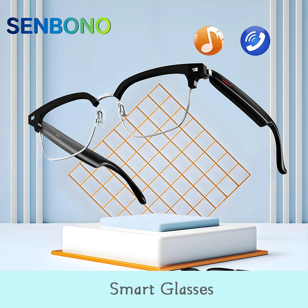 SENBONO Smart Wireless Bluetooth Glasses Music and Calls