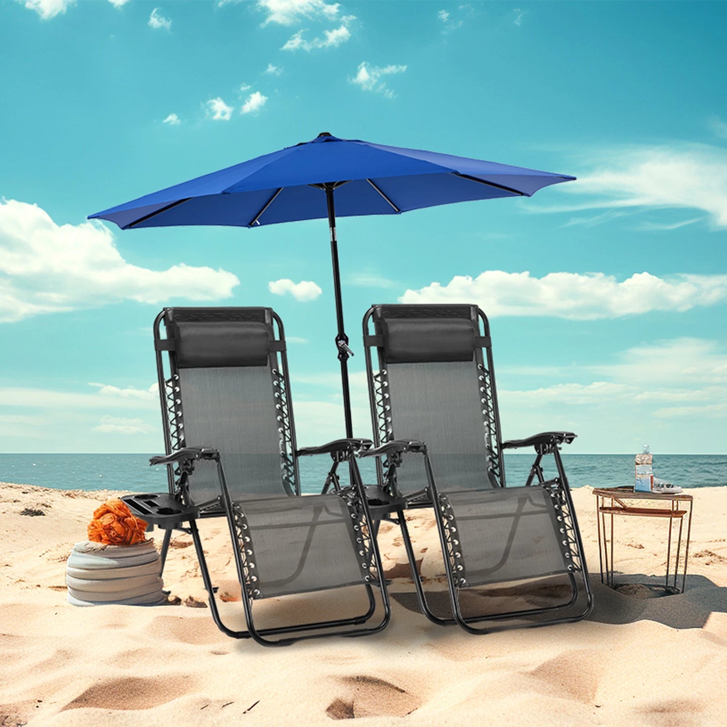 JHK Zero Gravity Portable Recliner Camping Lounge Chair