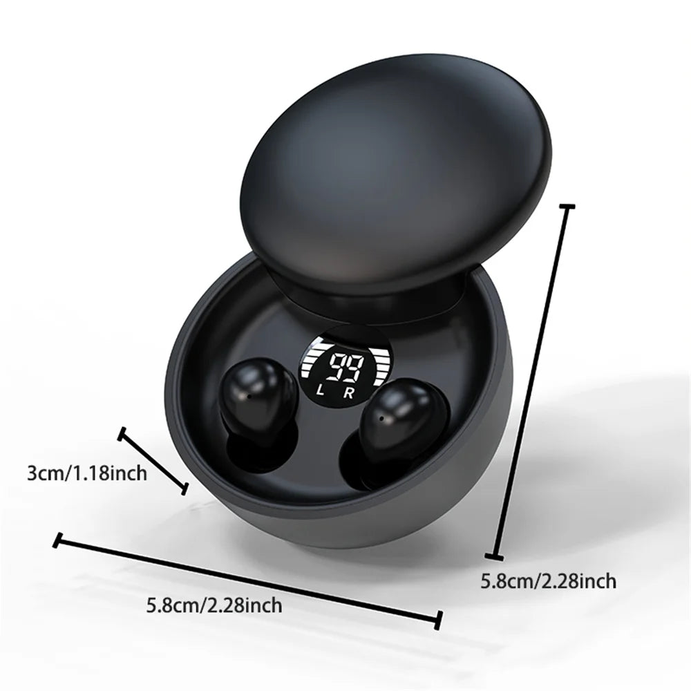 Invisible Earbuds Mini Wireless Bluetooth Earpiece Discreet Earphones for Music and Work