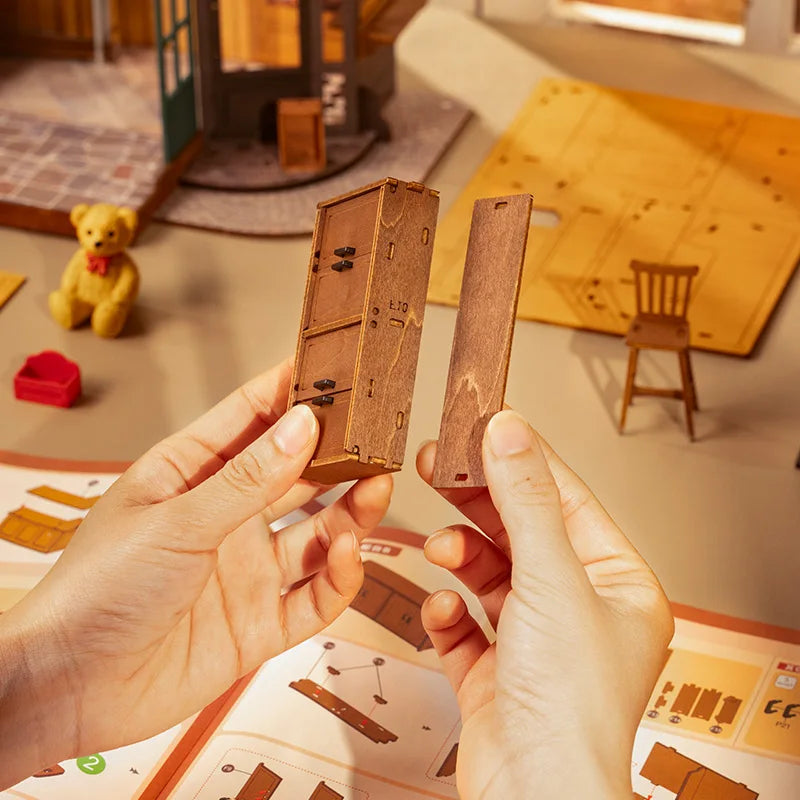 Robotime Tipsy Restaurant Wooden Miniature Dollhouse Kit