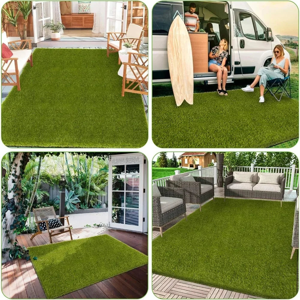 5x8 Ft Realistic Artificial Turf Grass Rug Indoor Outdoor Garden Lawn Landscape Patios Decoration