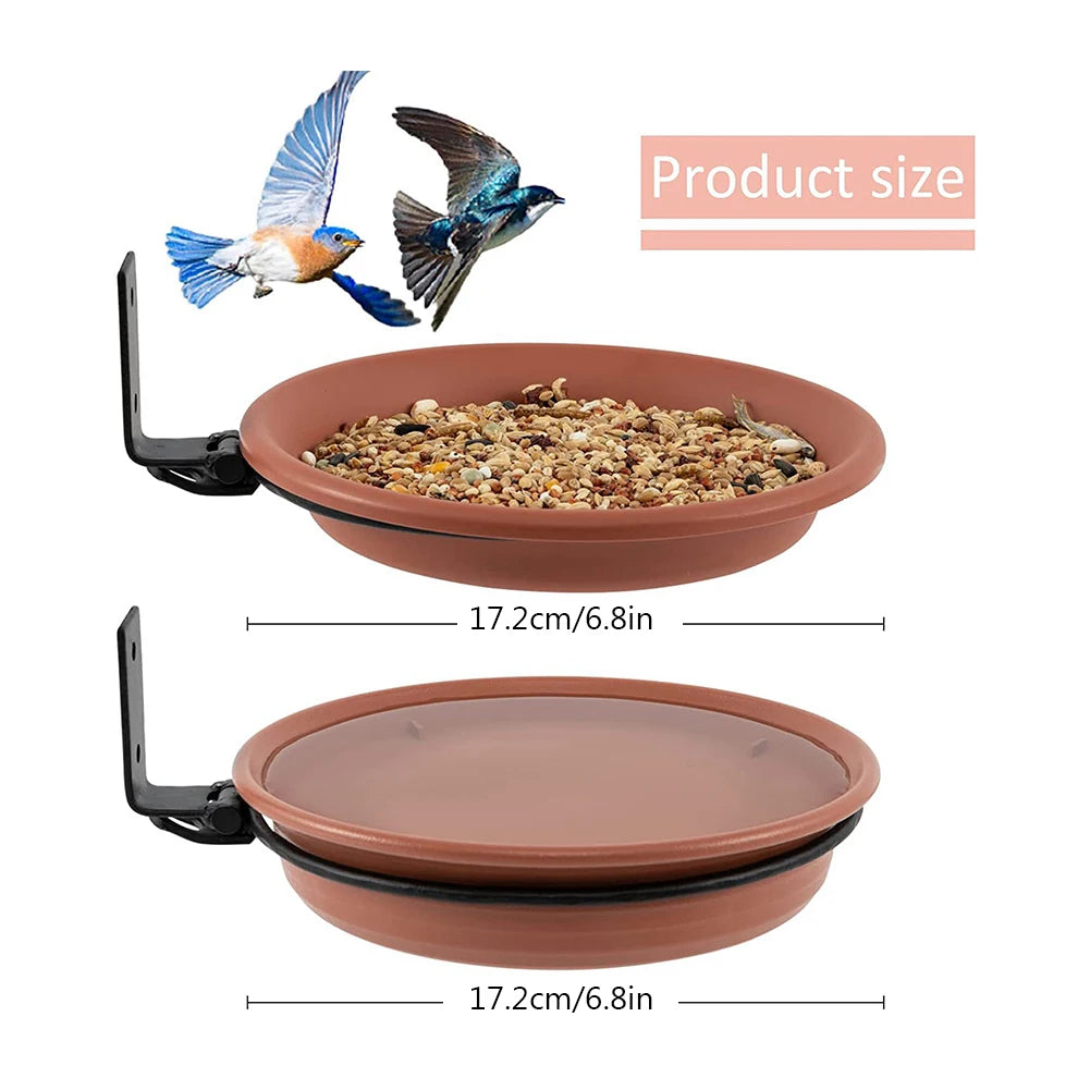 Shunmaii Bird Bath Spa Tray Weatherproof Bird Feeder